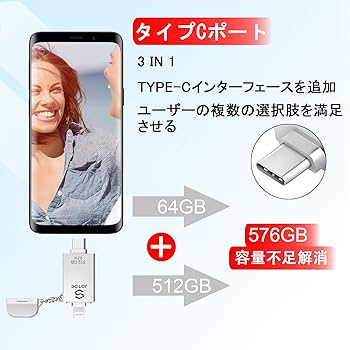 PioData iXflash 512GB iPhon o 量不足解消 1510 Amazon.co.jp: PioData iXflash 64GB MFi認証 Lightning & USB